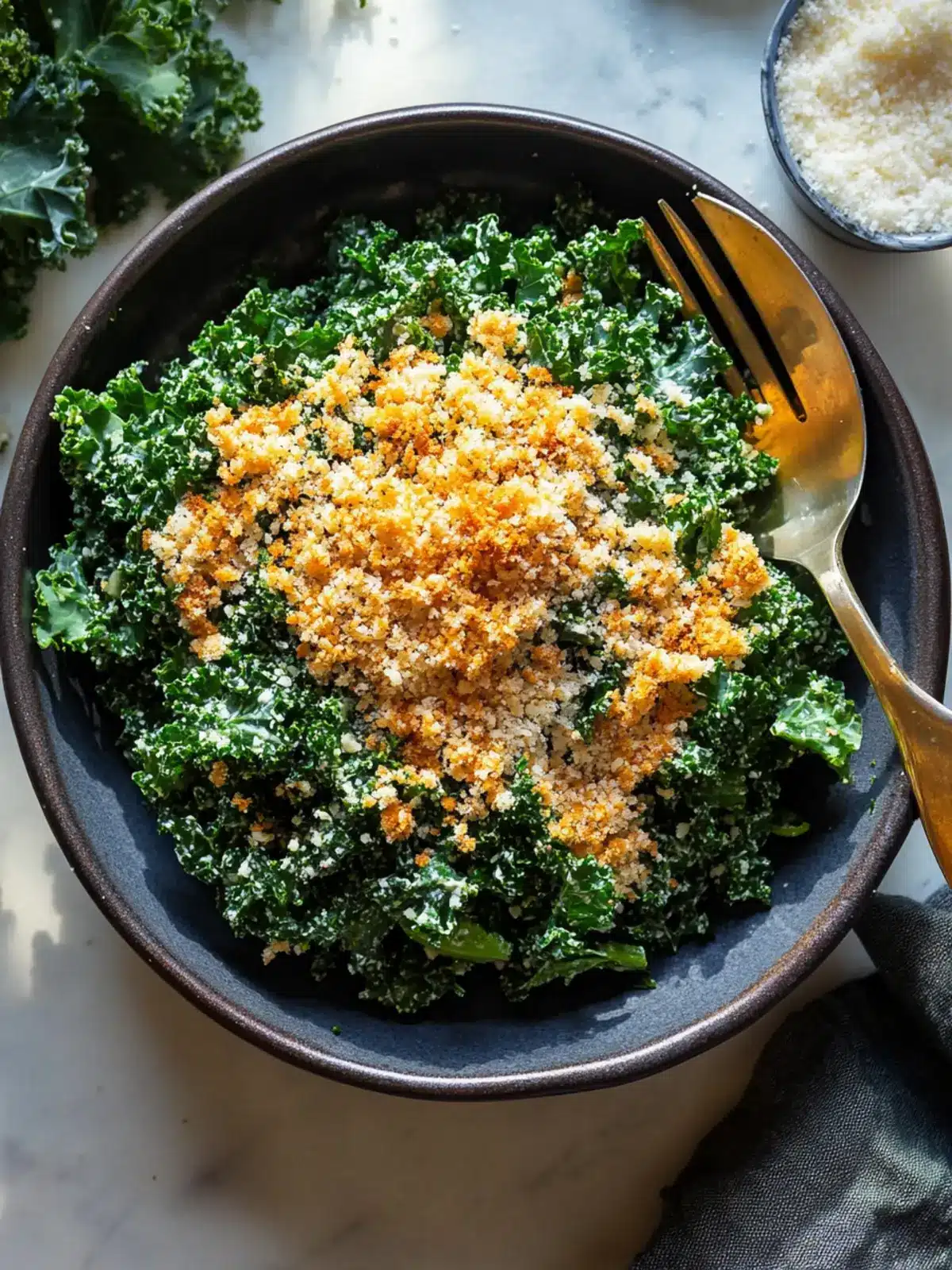 Kale Salad with Breadcrumbs