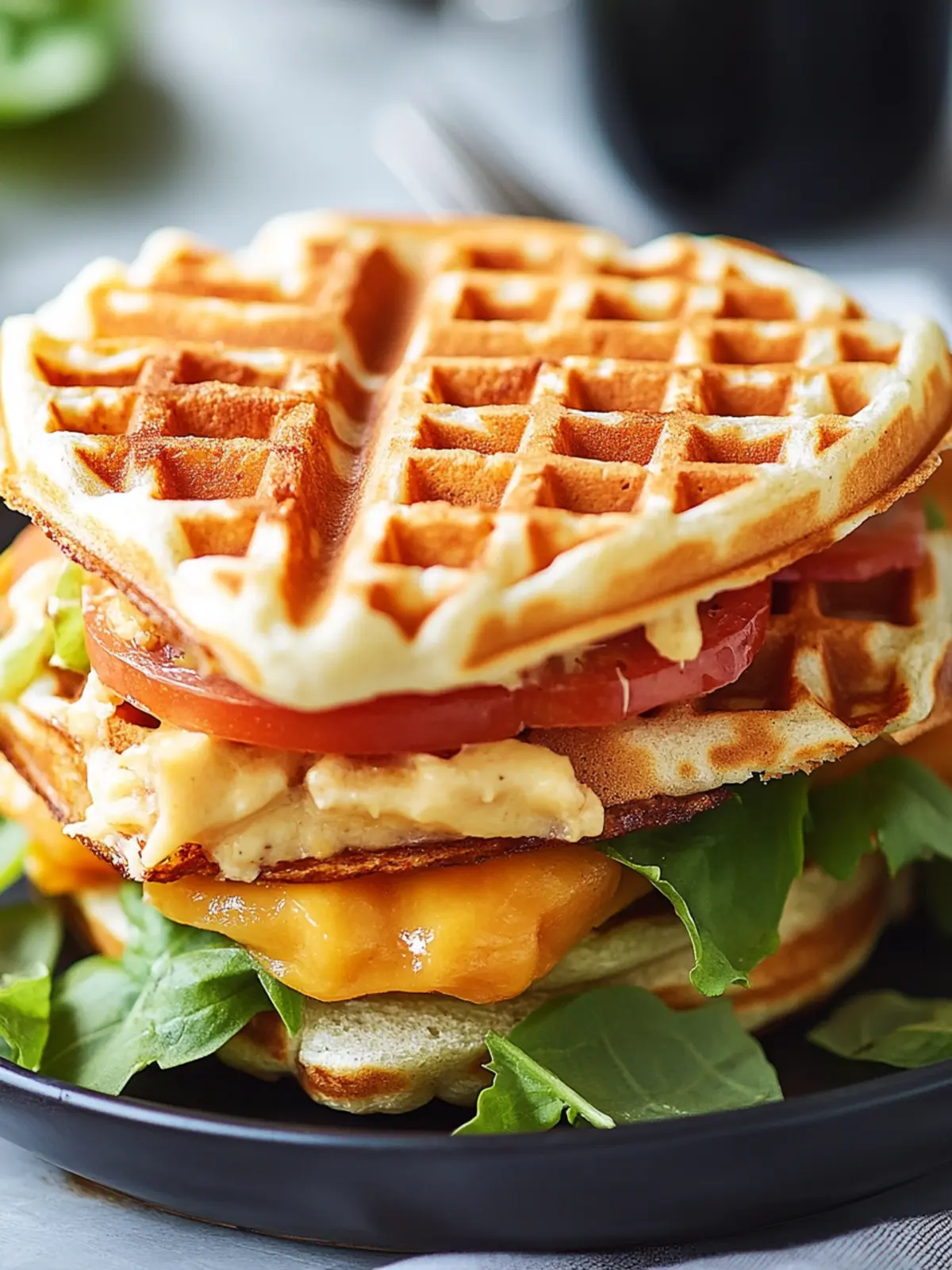Protein Waffle Sandwich