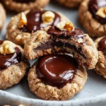 Chocolate Hazelnut Thumbprint Cookies