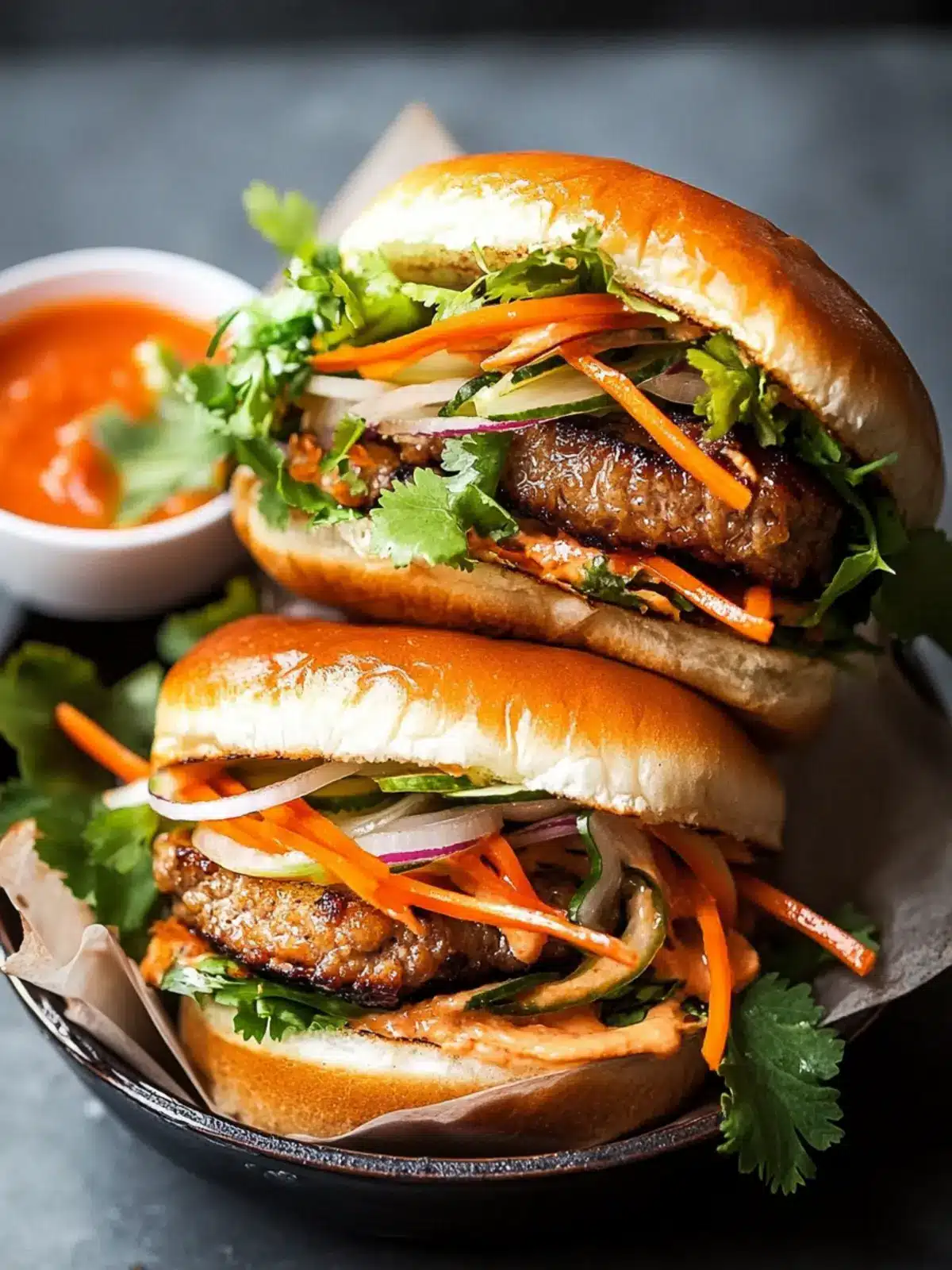 Pork Banh Mi Burger: A Fresh Twist on Your BBQ Favorites 3 Pork Banh Mi Burger