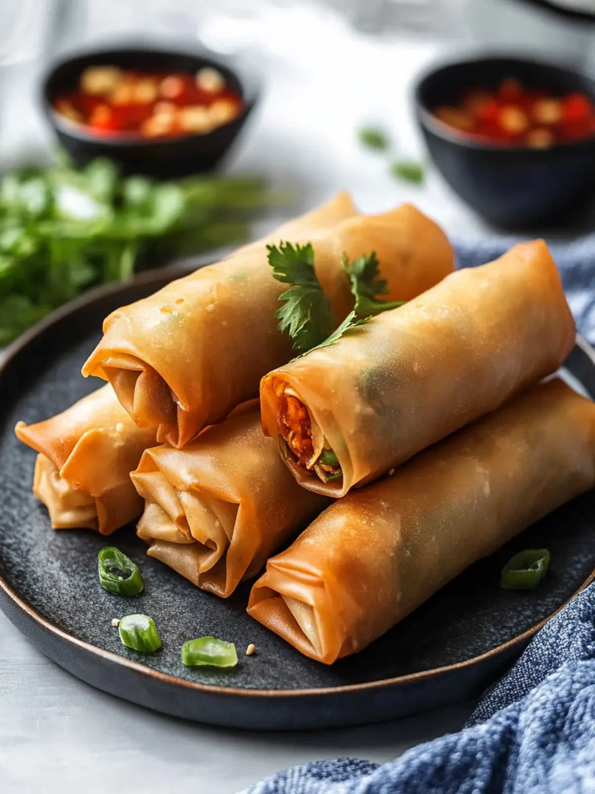 Crispy Chinese Spring Rolls