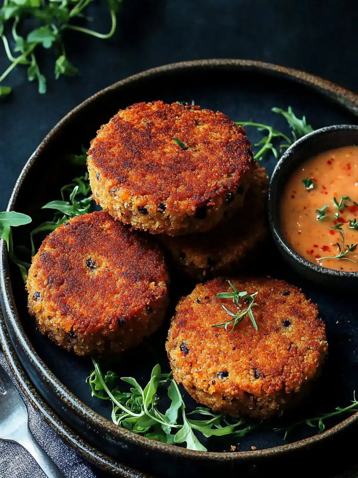Smoky Black-Eyed Pea Cakes