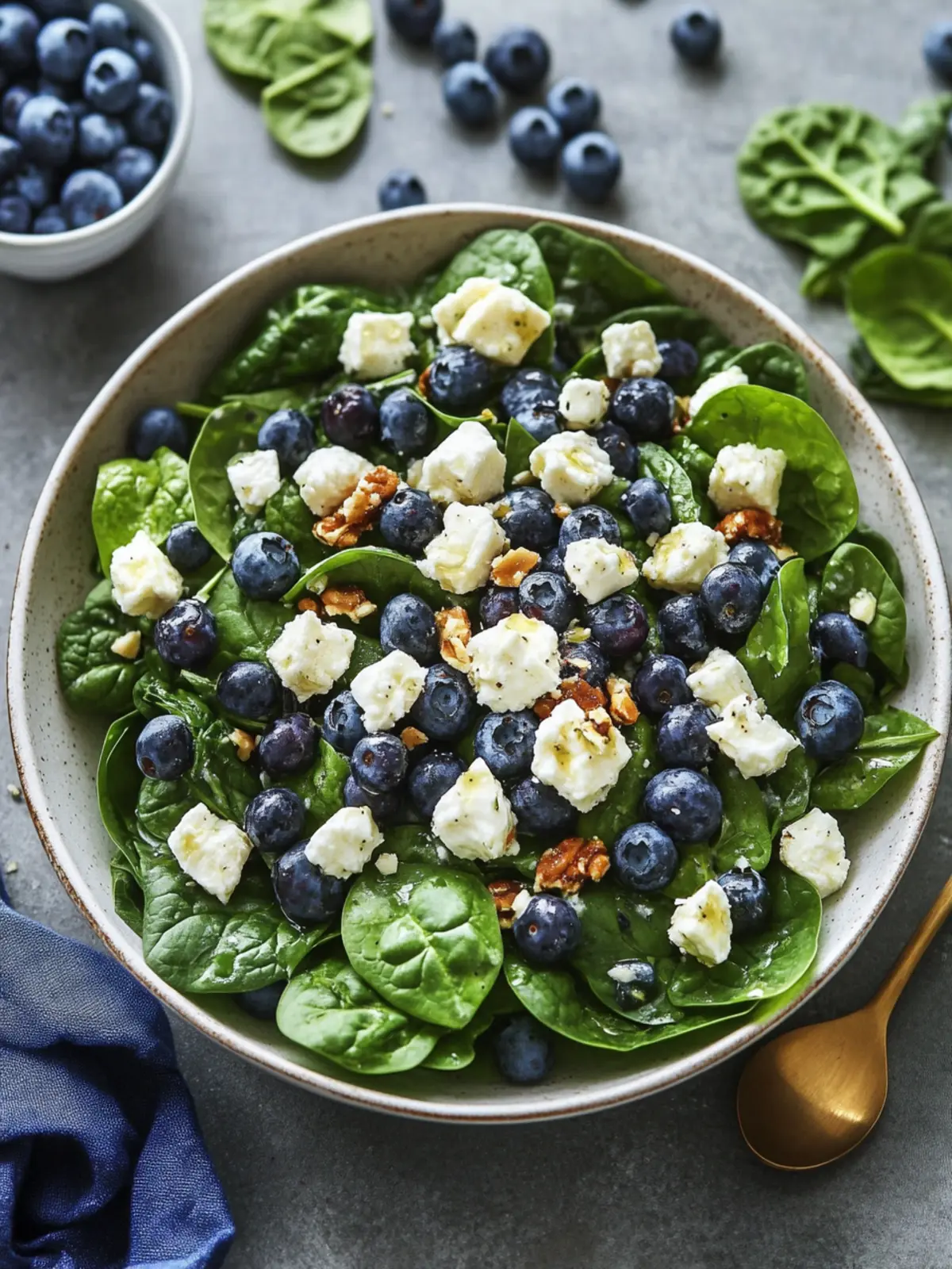 20-Minute Spinach Blueberry Salad for a Refreshing Boost 4 20-Minute Spinach Blueberry Salad