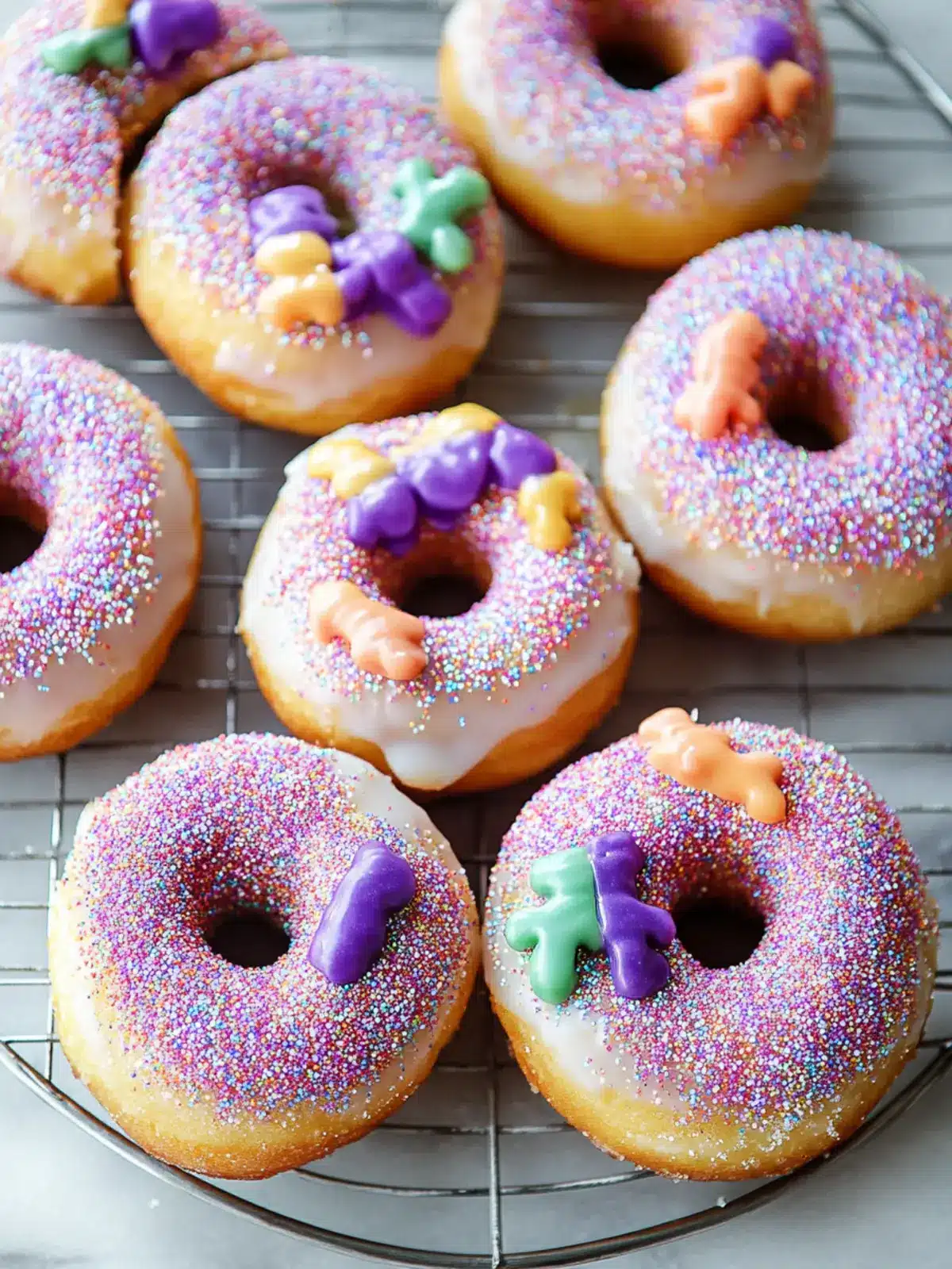 King Cake Doughnuts
