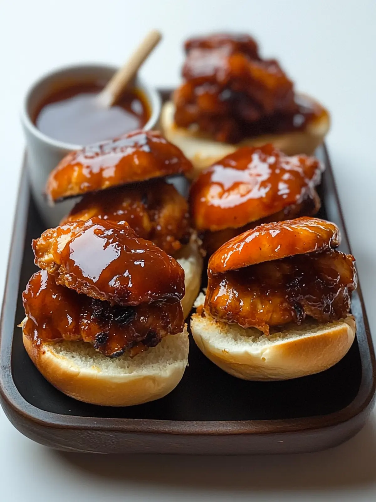 HONEY BBQ CHICKEN SLIDERS