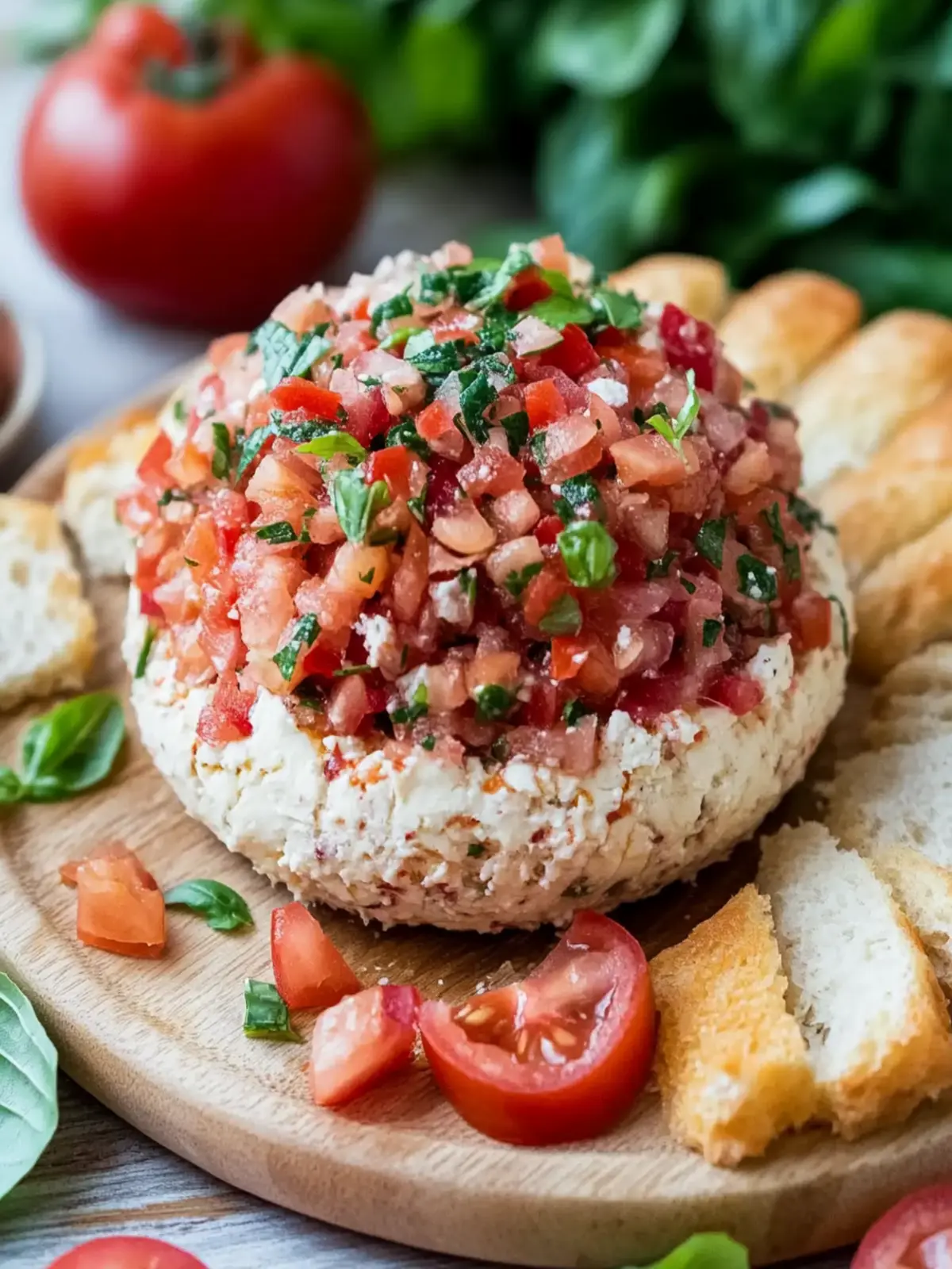 Flavorful Bruschetta Cheese Ball