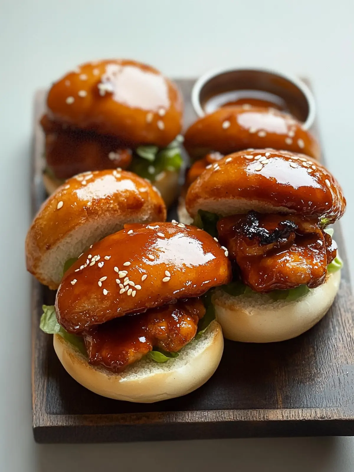 HONEY BBQ CHICKEN SLIDERS