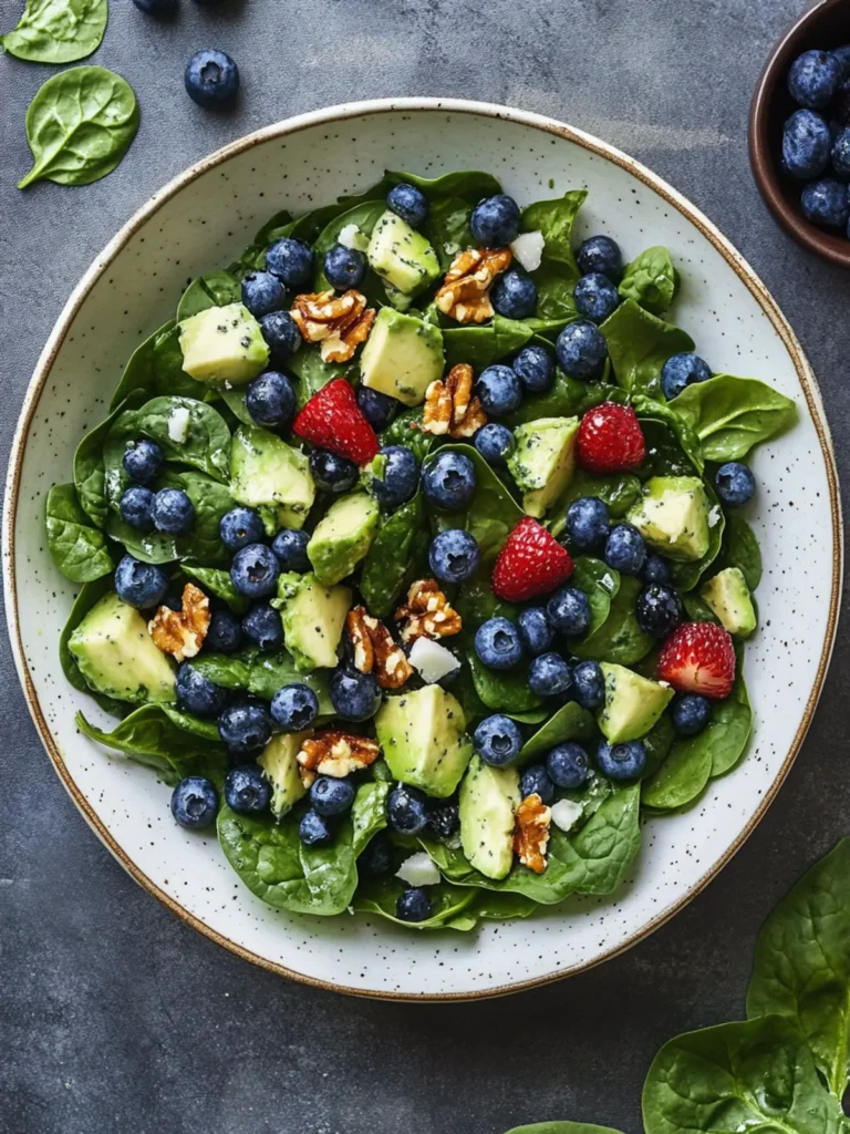 20-Minute Spinach Blueberry Salad