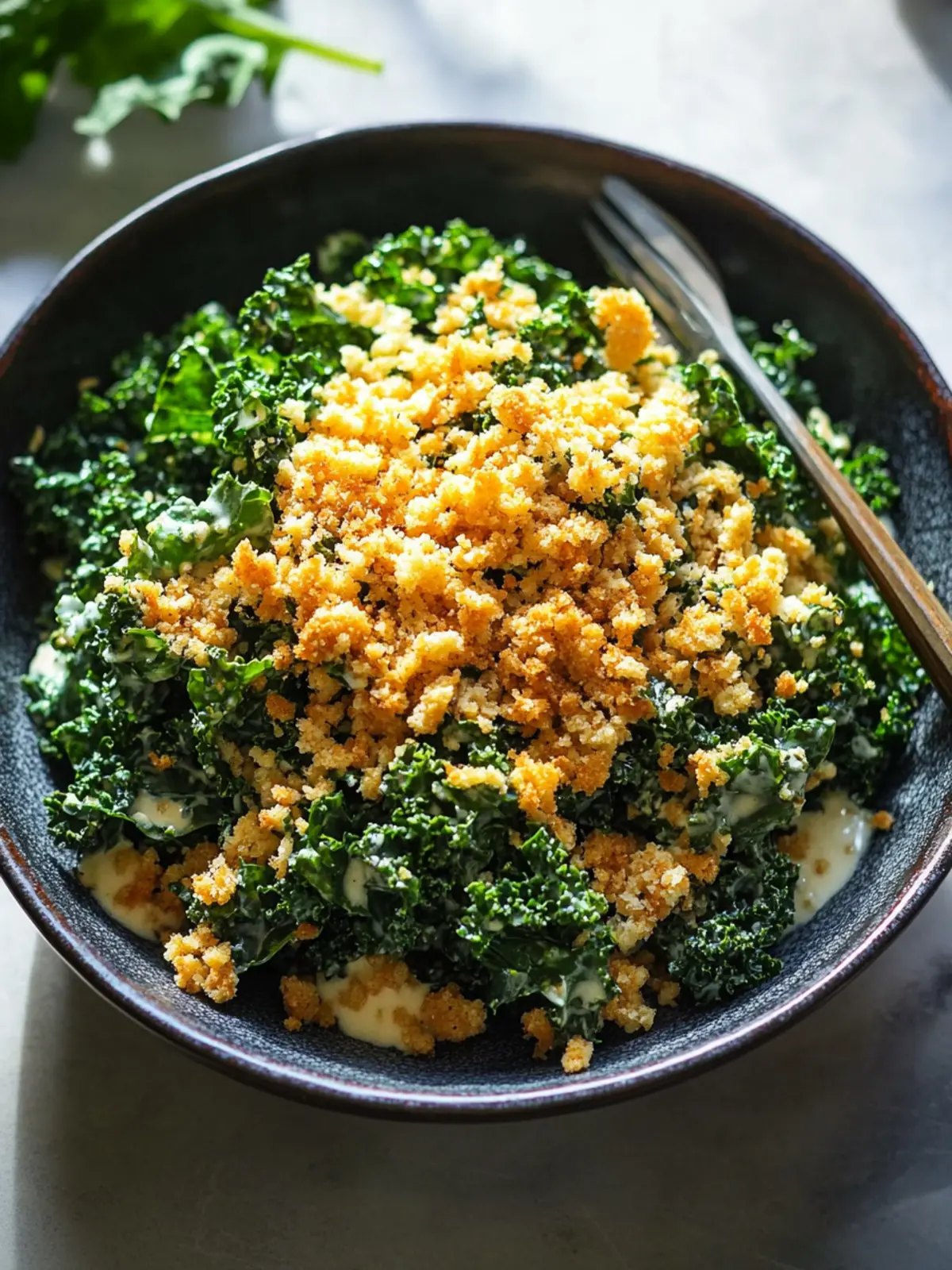 Kale Salad with Breadcrumbs