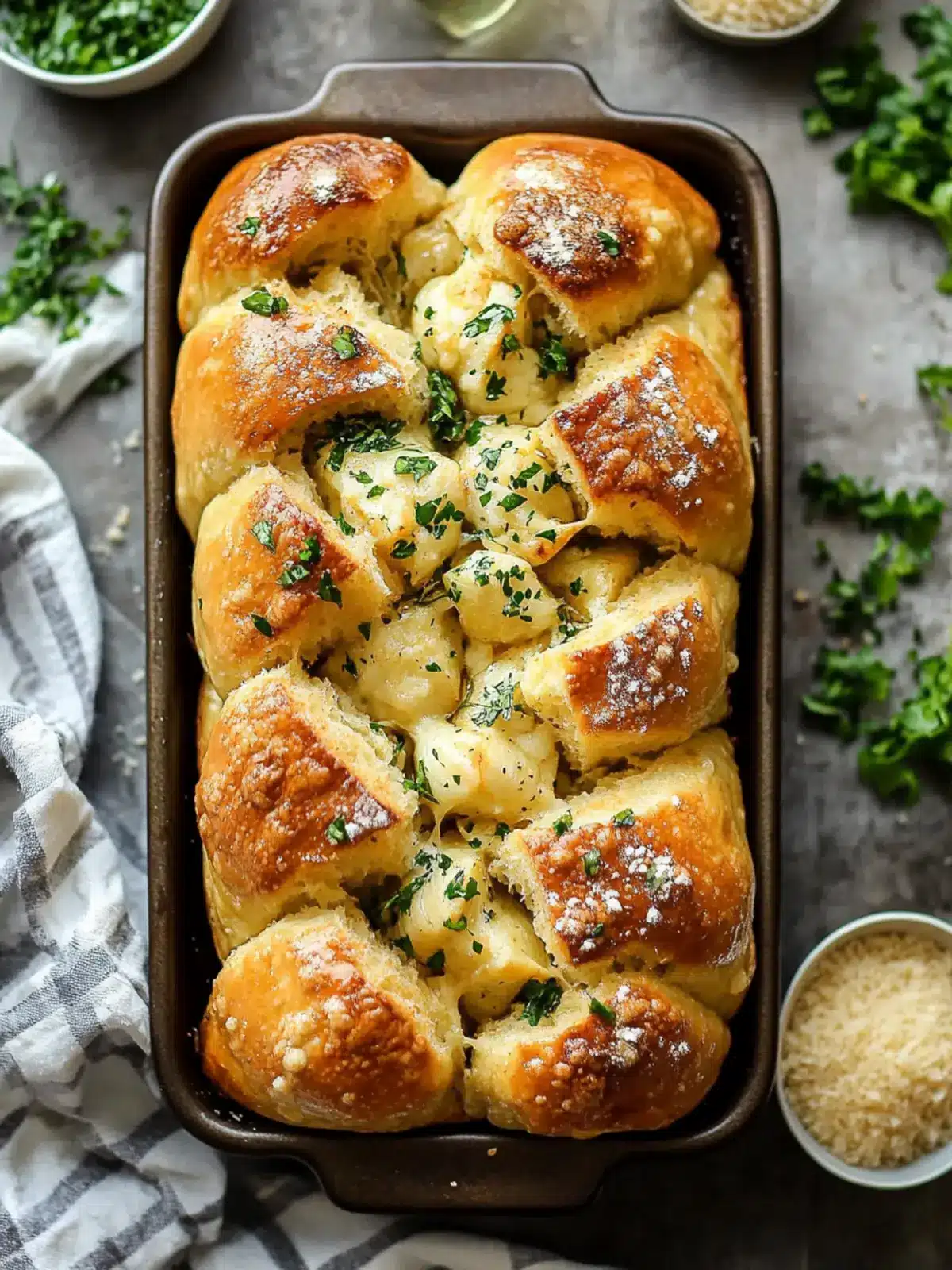 Pull Apart Garlic Bread
