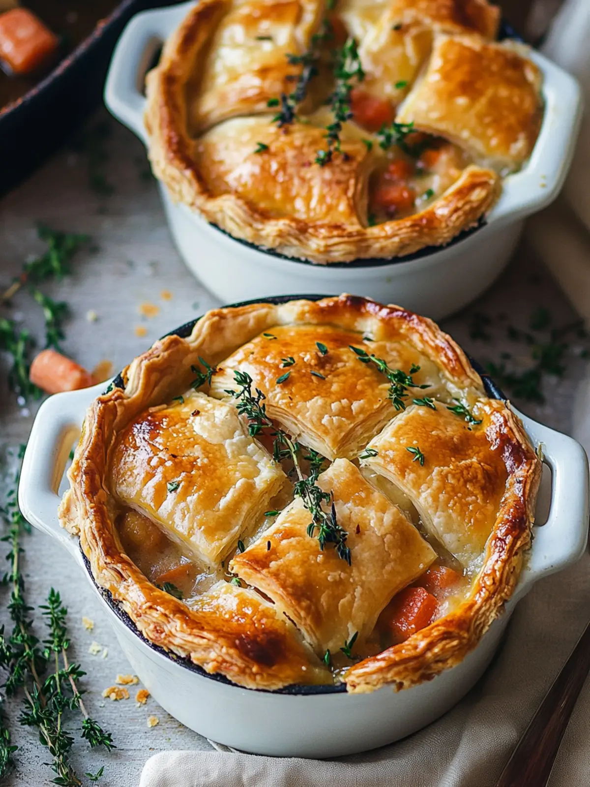 Chicken Pot Pie For Two