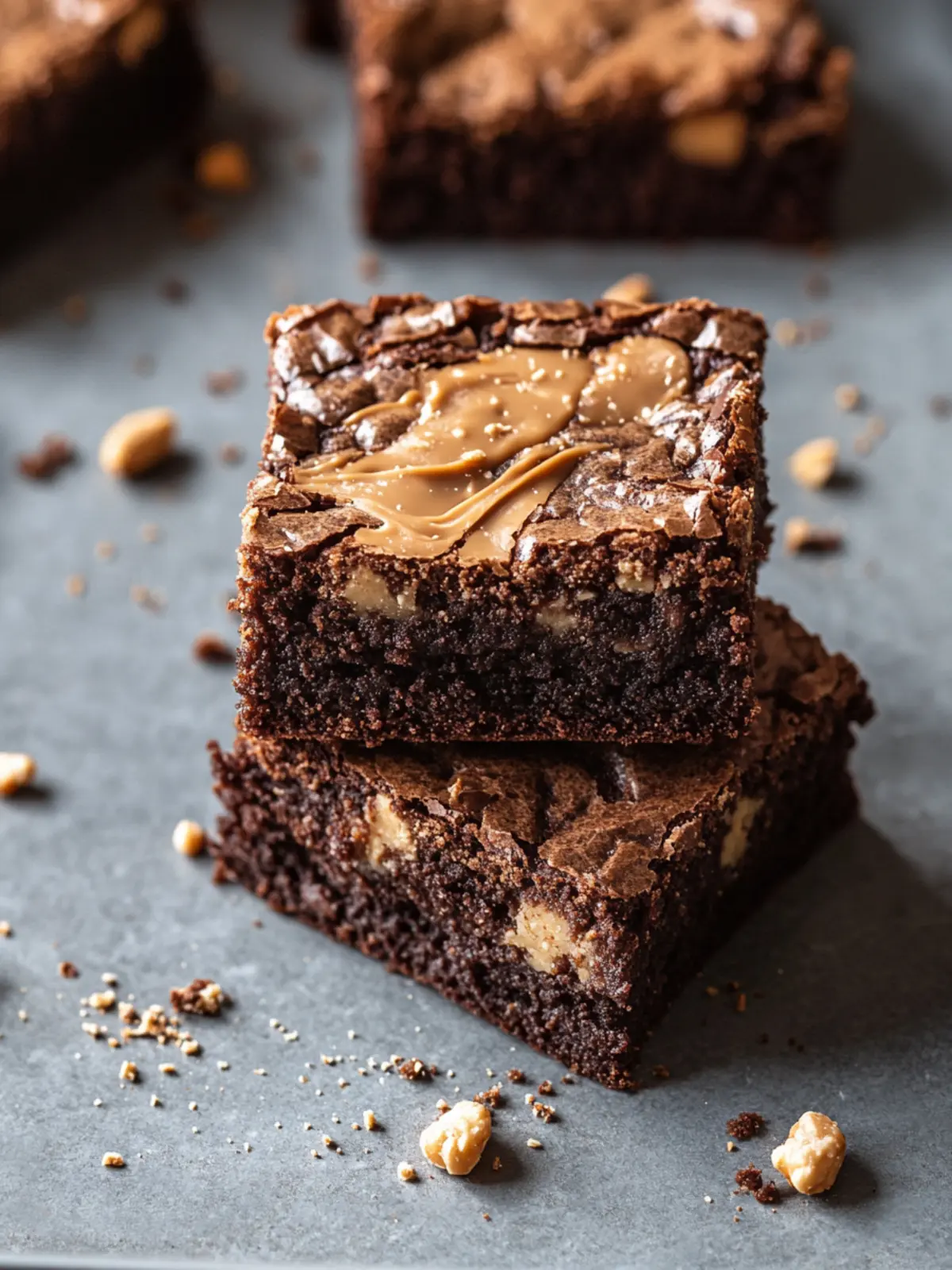Peanut Butter Brownies [90 Minutes]