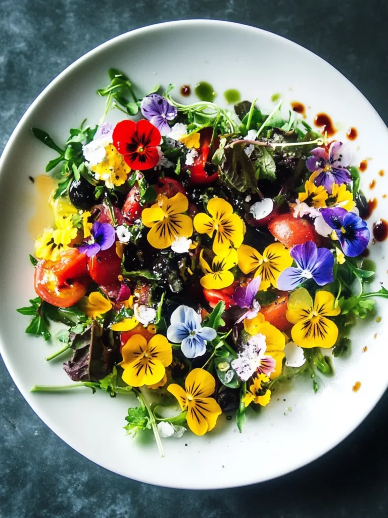 Eat Flowers, Be Happy (Edible Flower Salad)