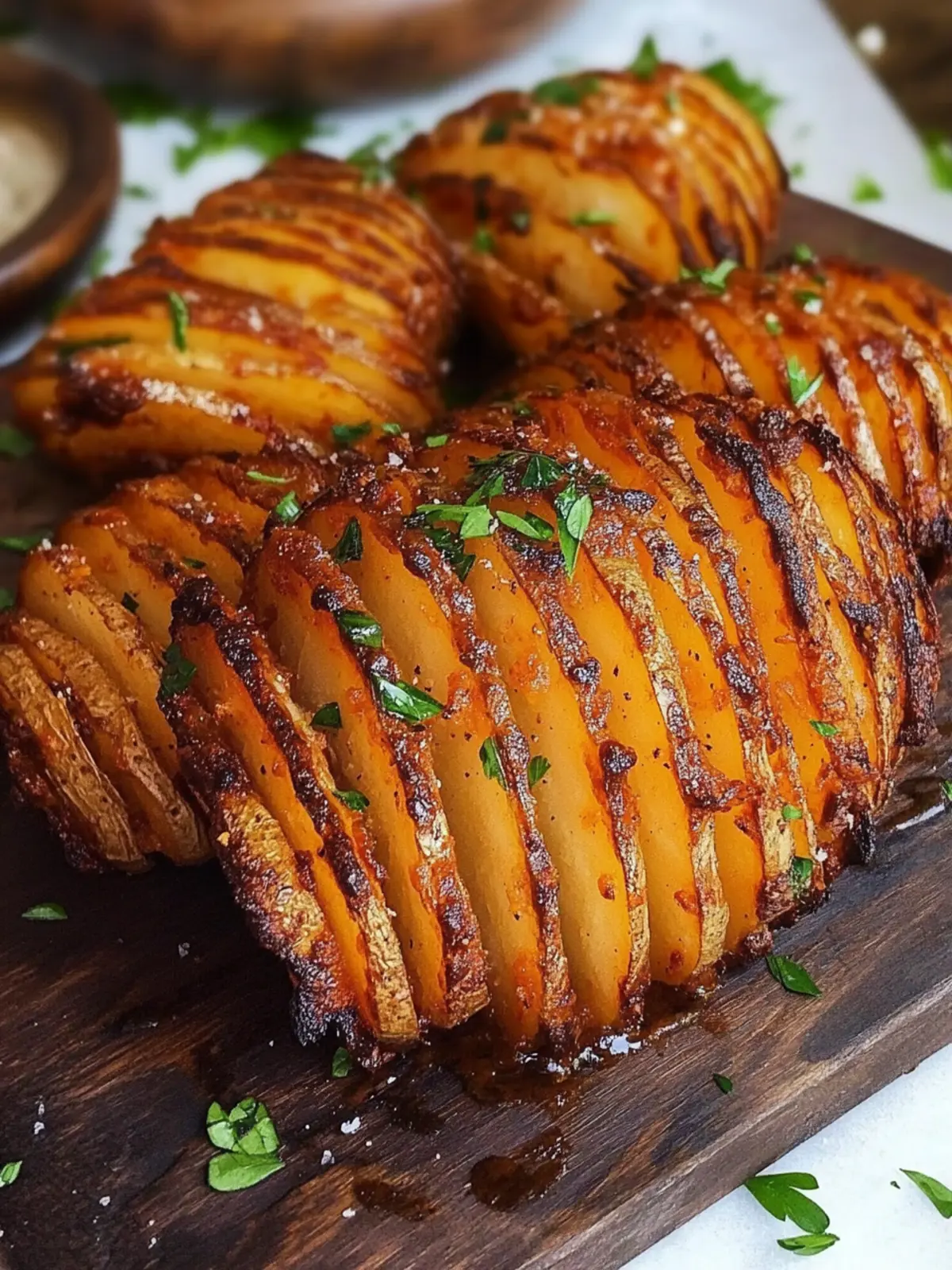 Crispy Baked Accordion Potatoes with Smoky Chipotle Mayo