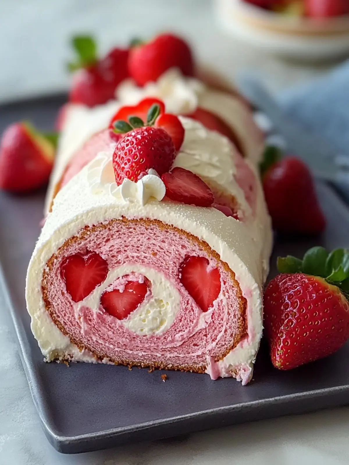 Sweetheart Strawberry Roll Cake: A Romantic Dessert Recipe