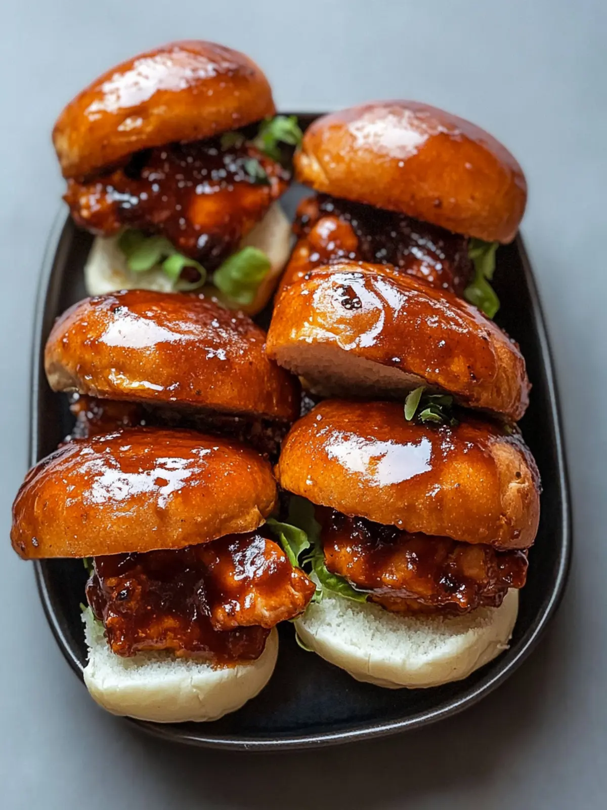 HONEY BBQ CHICKEN SLIDERS