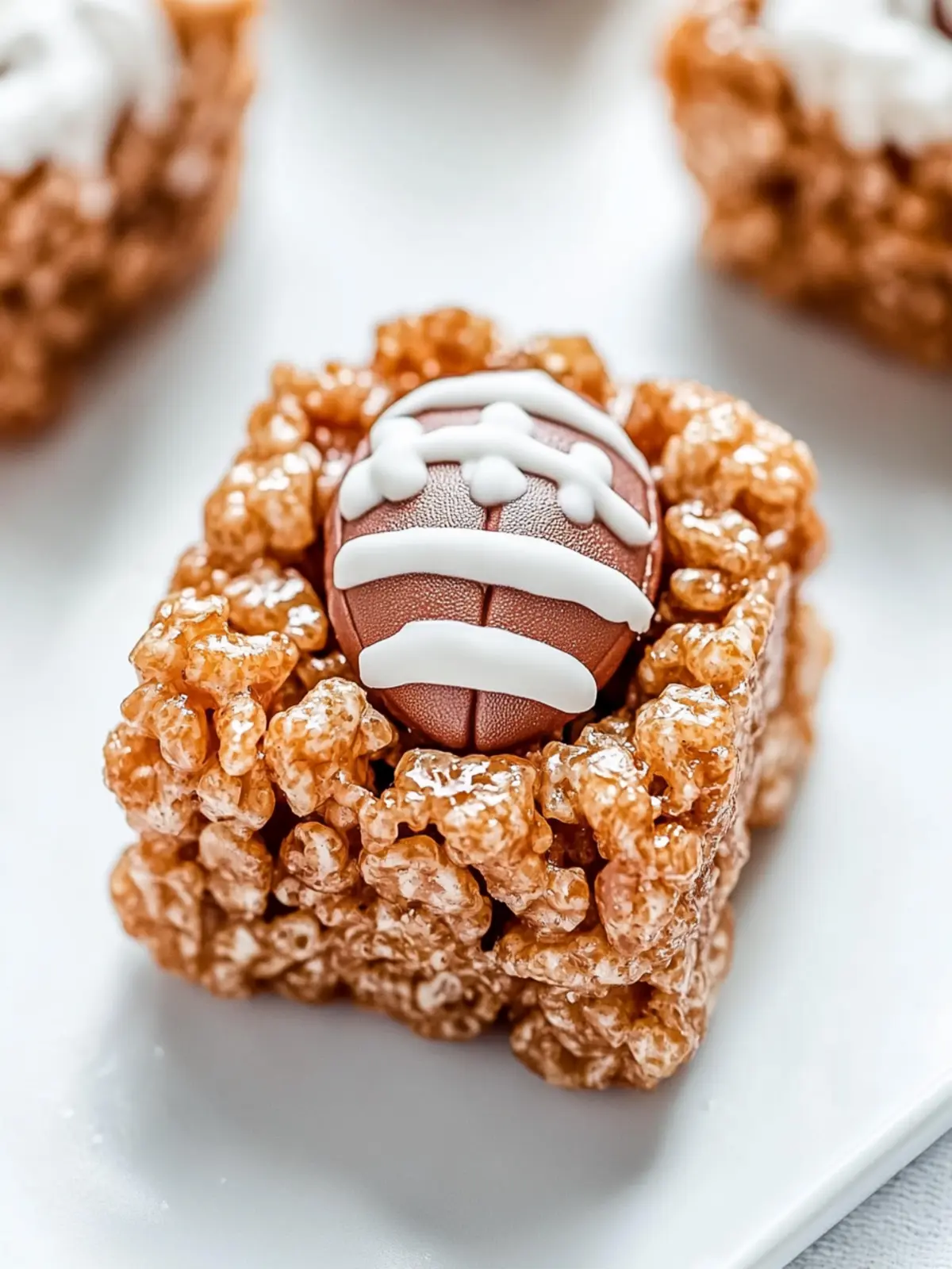 Football Rice Krispy Treats