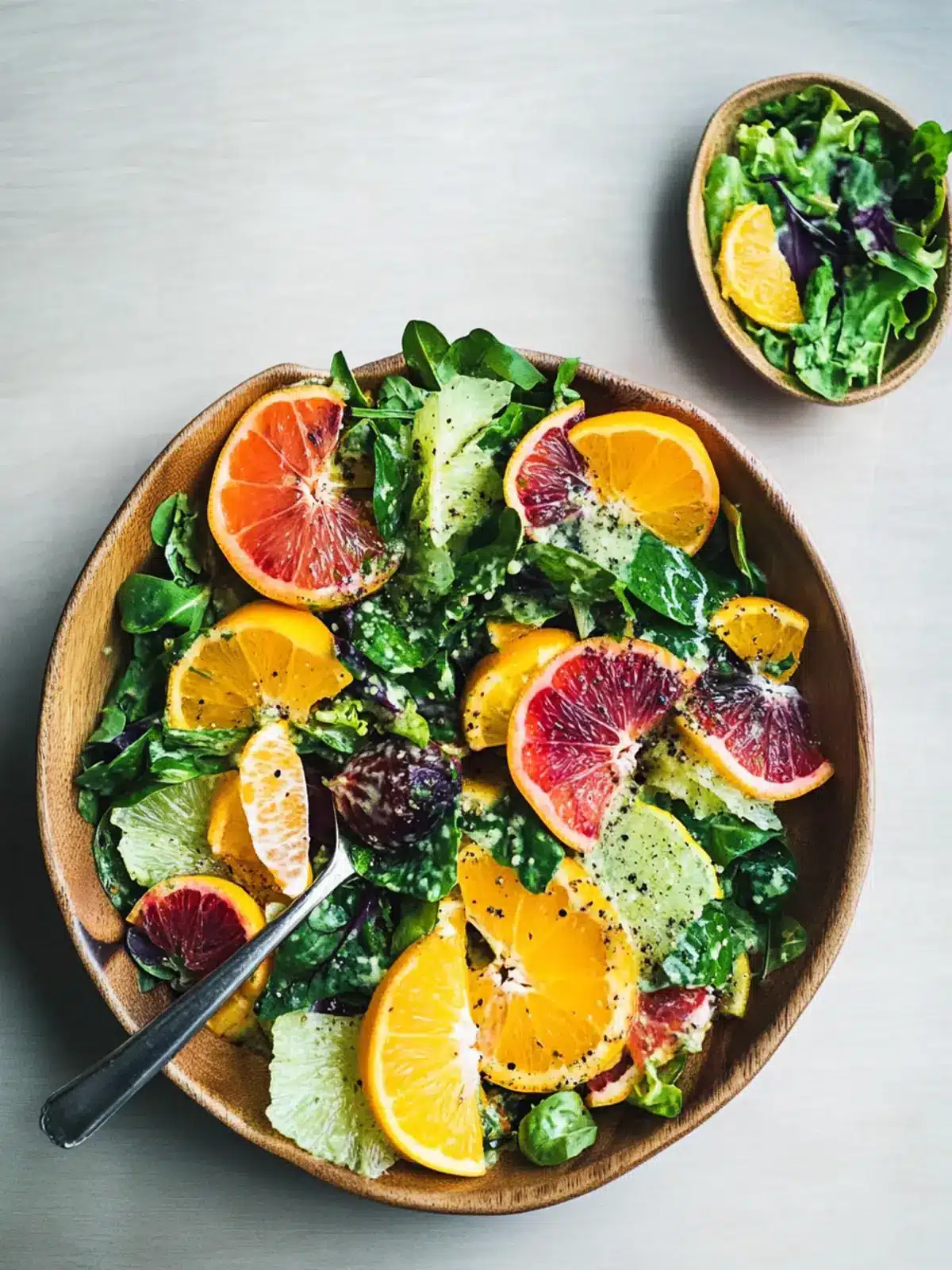 Recipe: Herbed Citrus Salad with Tahini Dressing and Greens