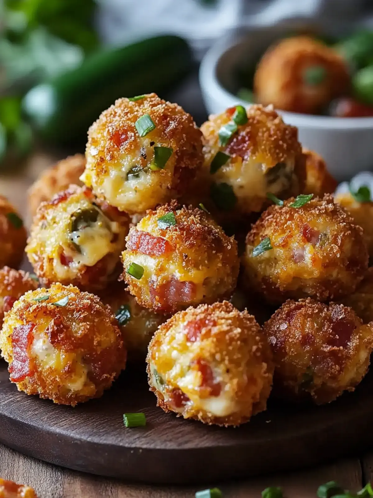 Simple Bacon Jalapeno Popper Cheese Balls