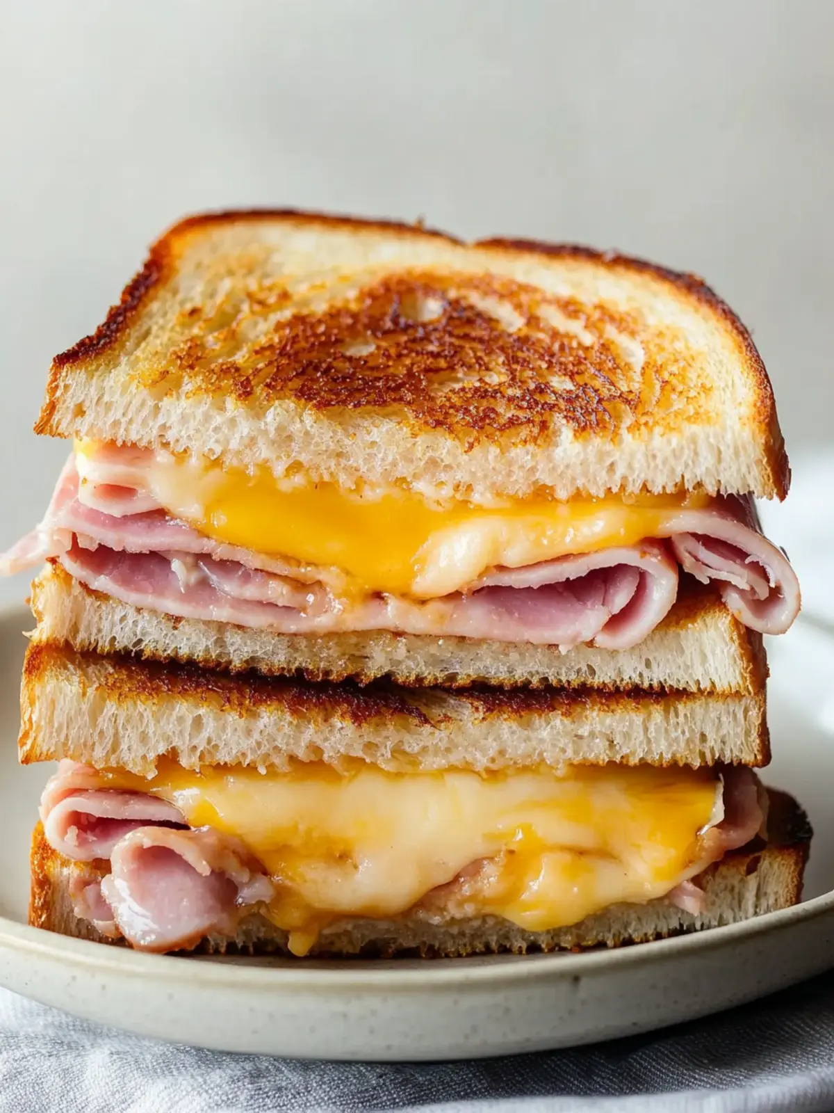 Grilled Ham and Cheese Sandwich