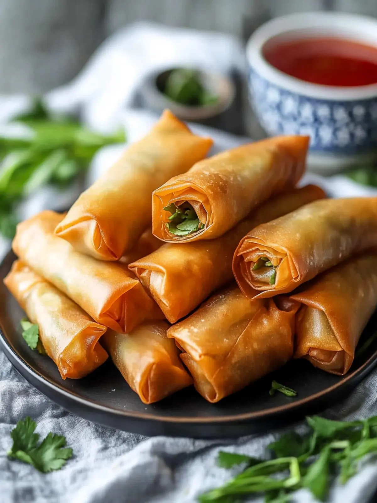 Crispy Chinese Spring Rolls