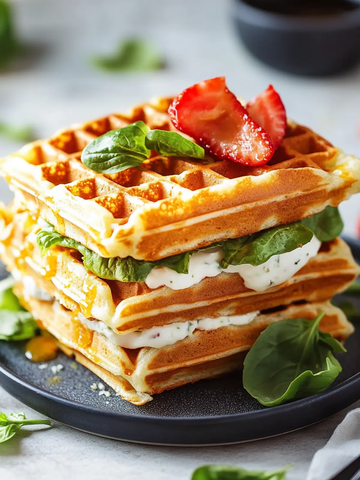 Protein Waffle Sandwich