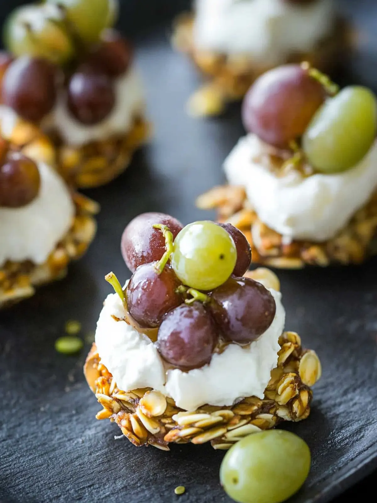 Grape Stuffed Goat Cheese Appetizers
