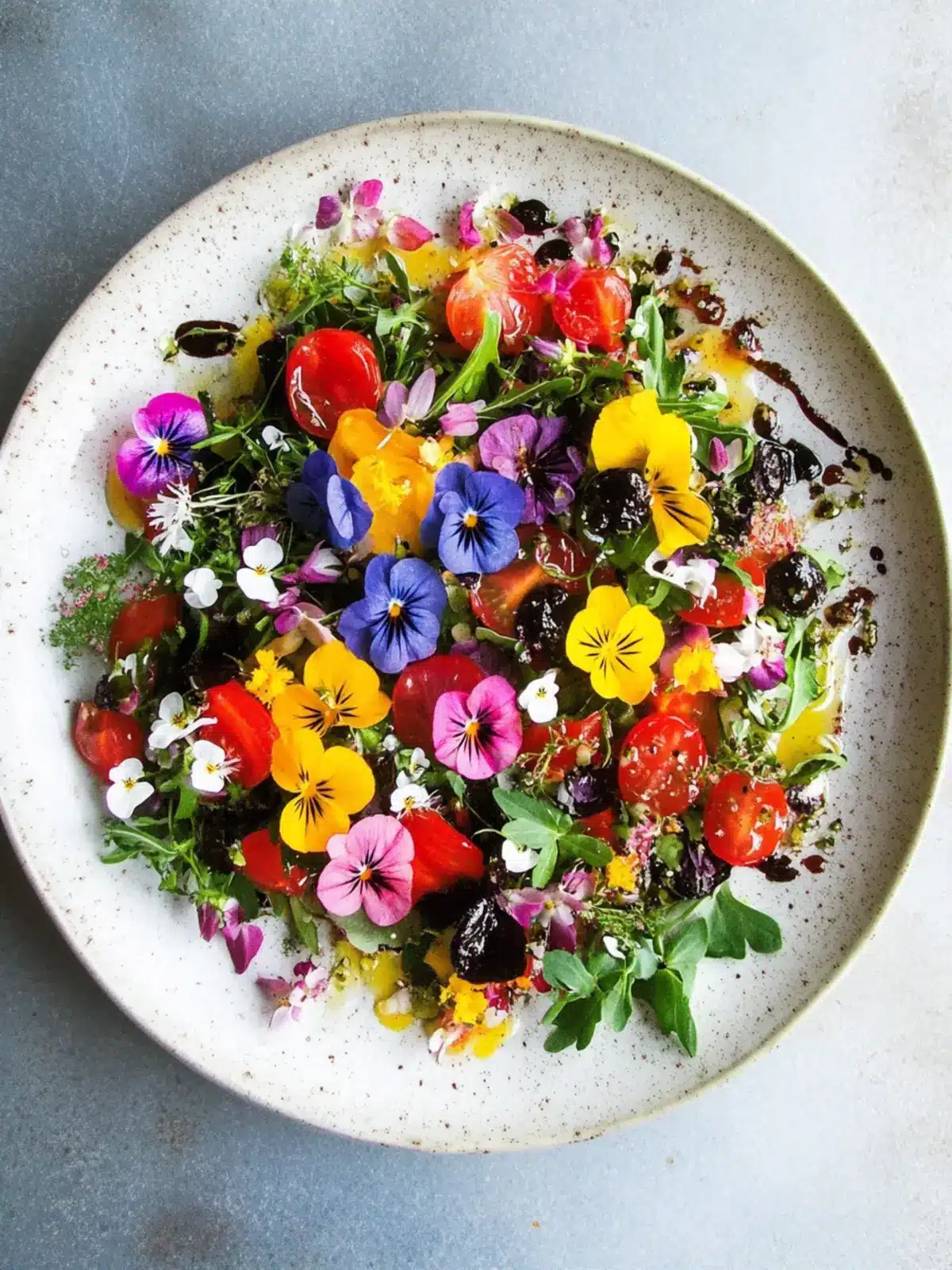 Eat Flowers, Be Happy (Edible Flower Salad)