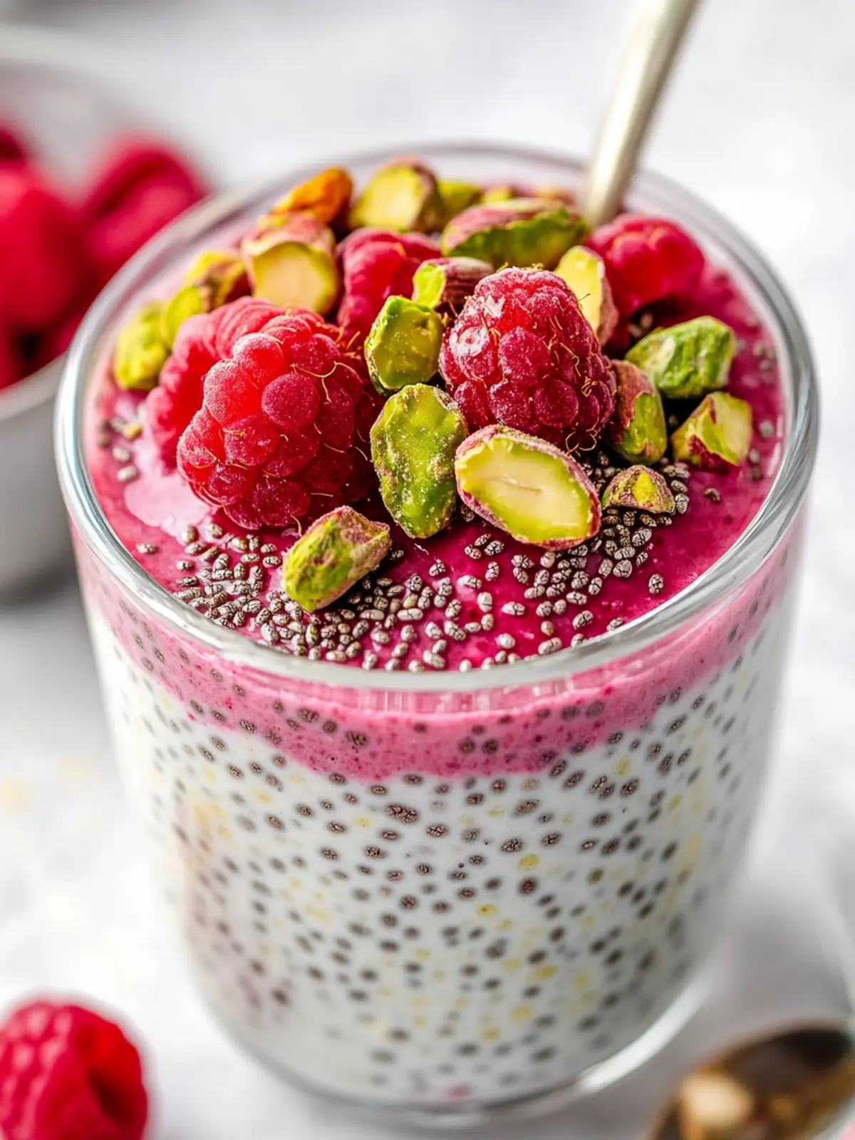 Raspberry Pistachio Chia Pudding: Wholesome & Delicious Treat 3 Raspberry Pistachio Chia Pudding
