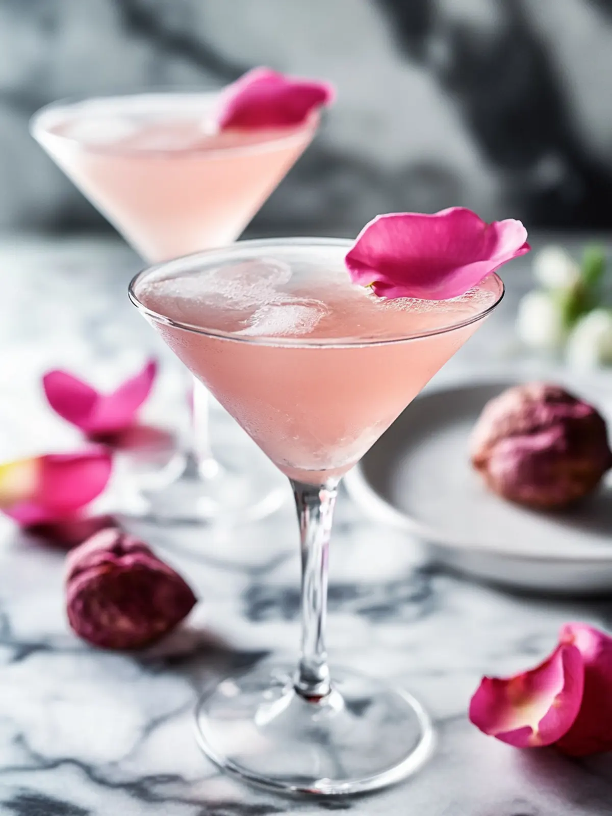 The Pink Martini – Lychee, Rose & Gin Martini