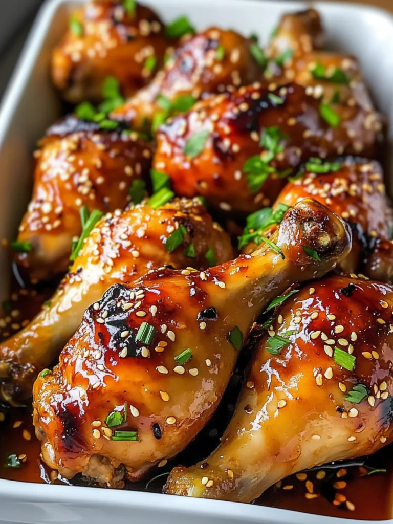 Baked Honey Garlic Chicken Drumsticks Recipe