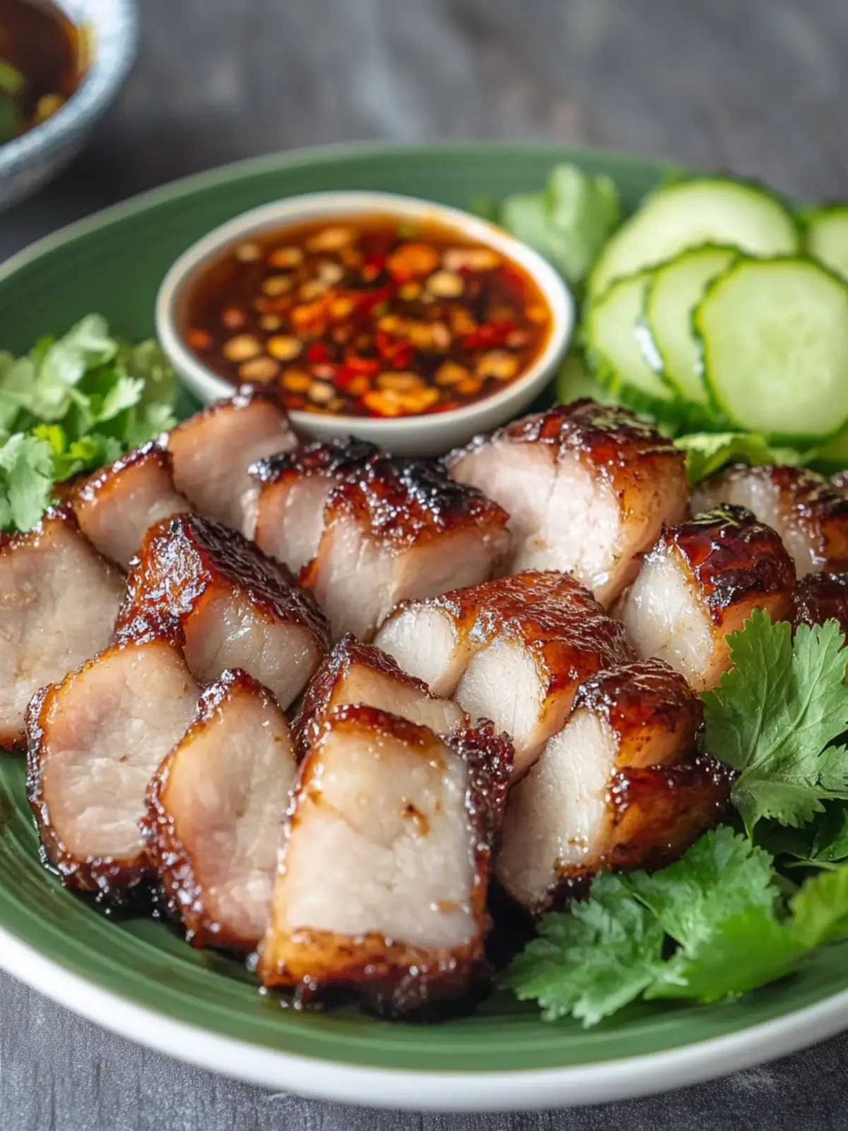 Air Fryer Lao Pork Belly with Jeow Som for Crispy Bliss 2 Air Fryer Lao Pork Belly with Jeow Som
