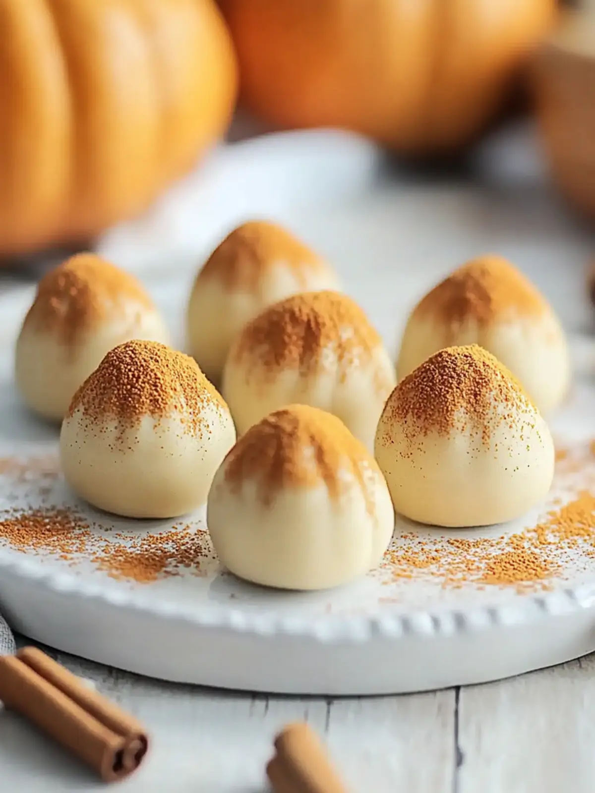 Simple Pumpkin Cheesecake Truffles