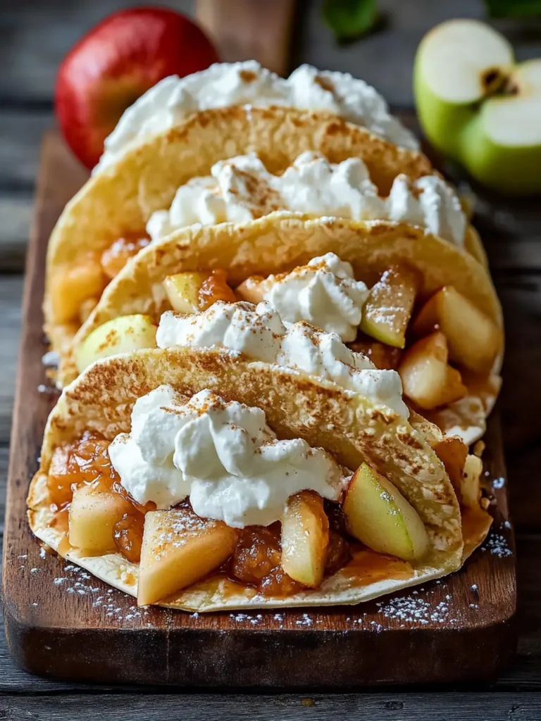 Apple Cheesecake Tacos: A Deliciously Unique Dessert!
