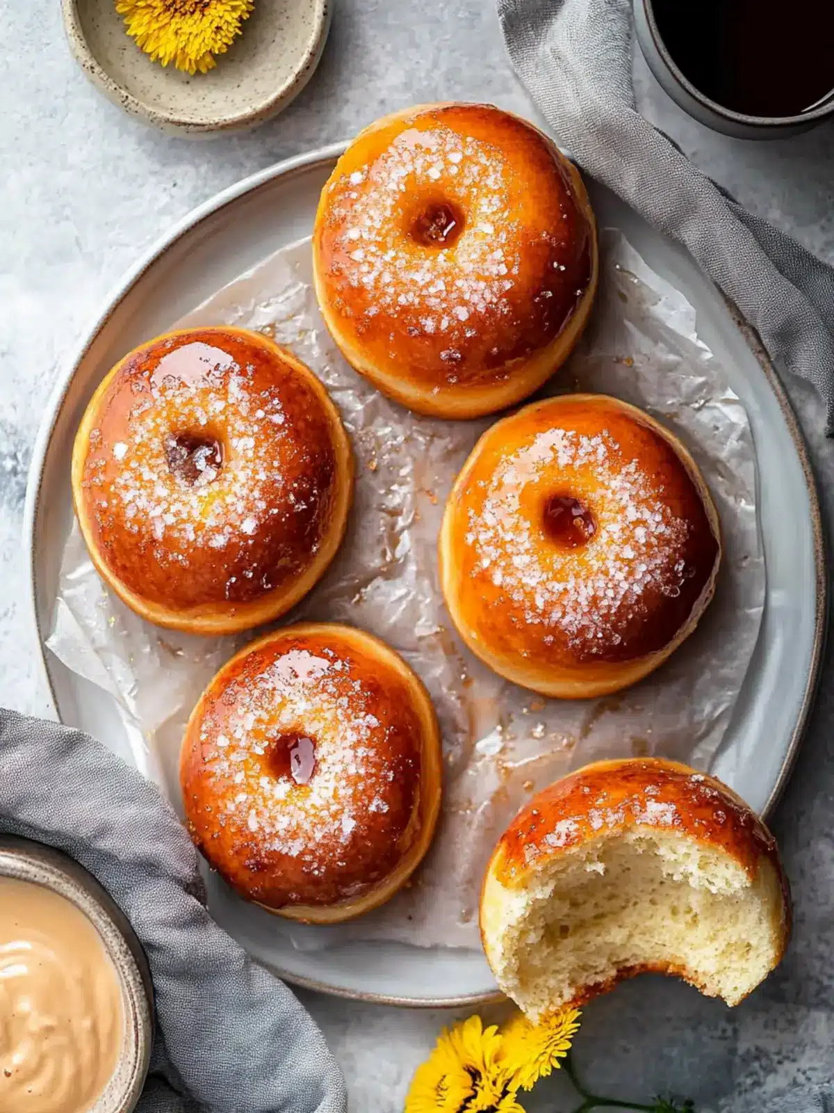 Baked Crème Brûlée Donuts