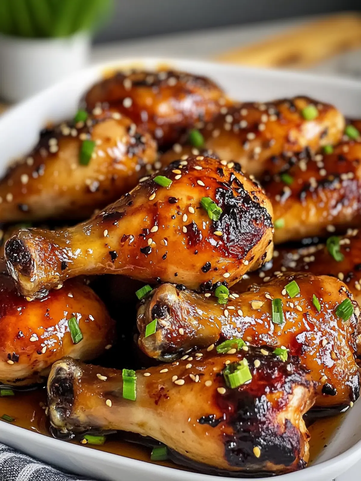 Baked Honey Garlic Chicken Drumsticks Recipe