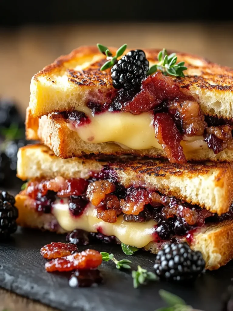 Experience Gourmet Blackberry Bacon Grilled Cheese Today!