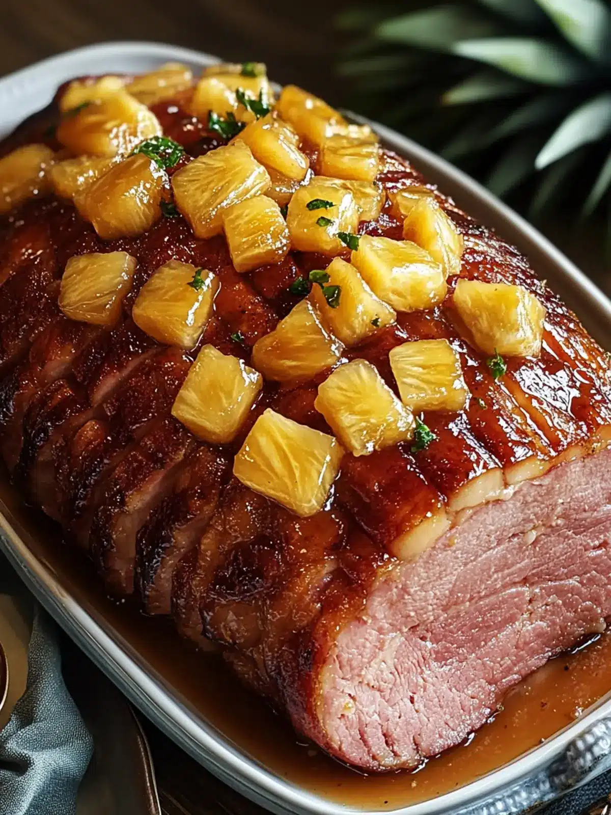 Irresistibly Sweet Pineapple Glaze for Tender Ham Delight