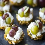 Grape Stuffed Goat Cheese Appetizers