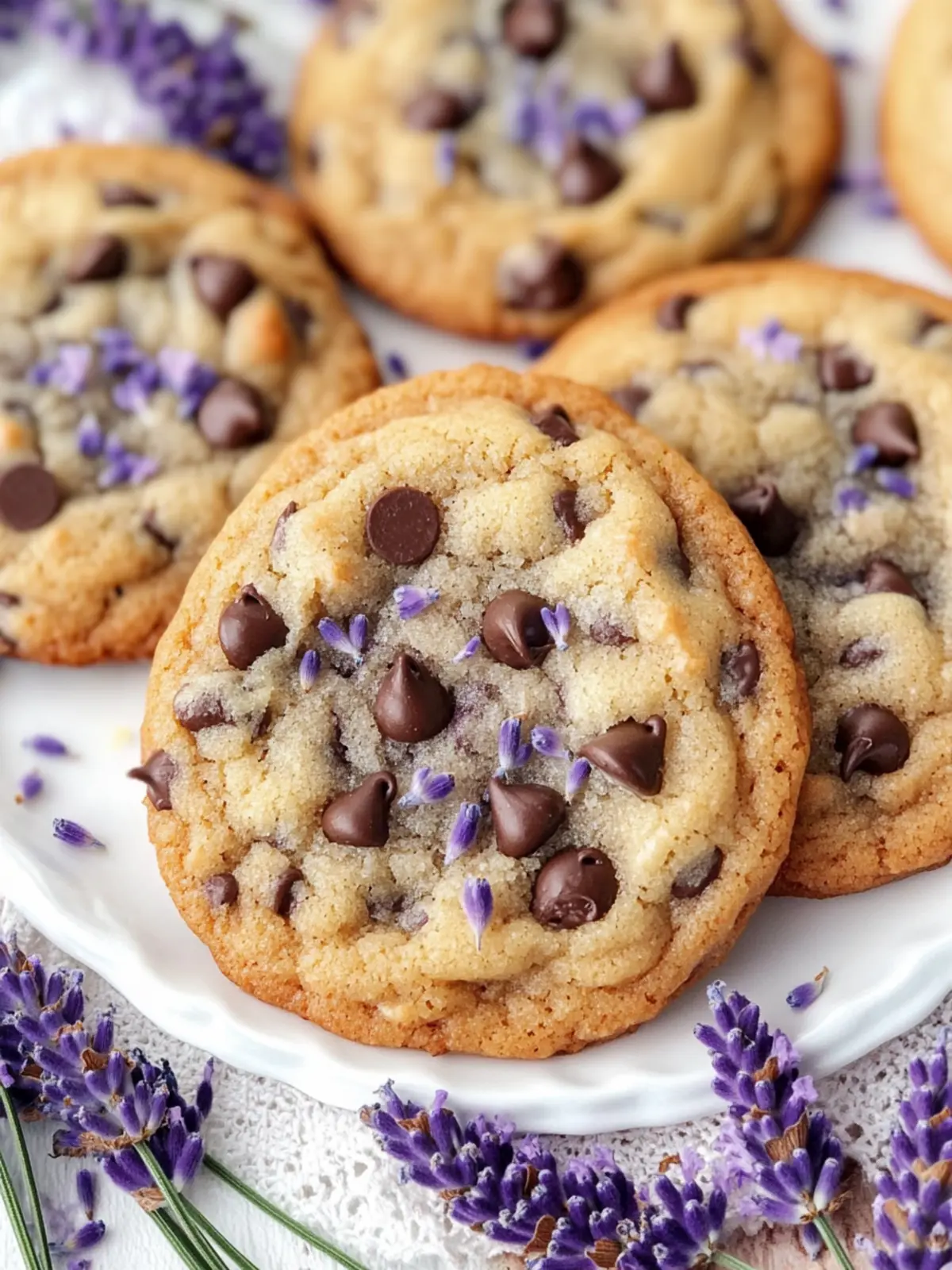 Lavender Chocolate Chip Cookies
