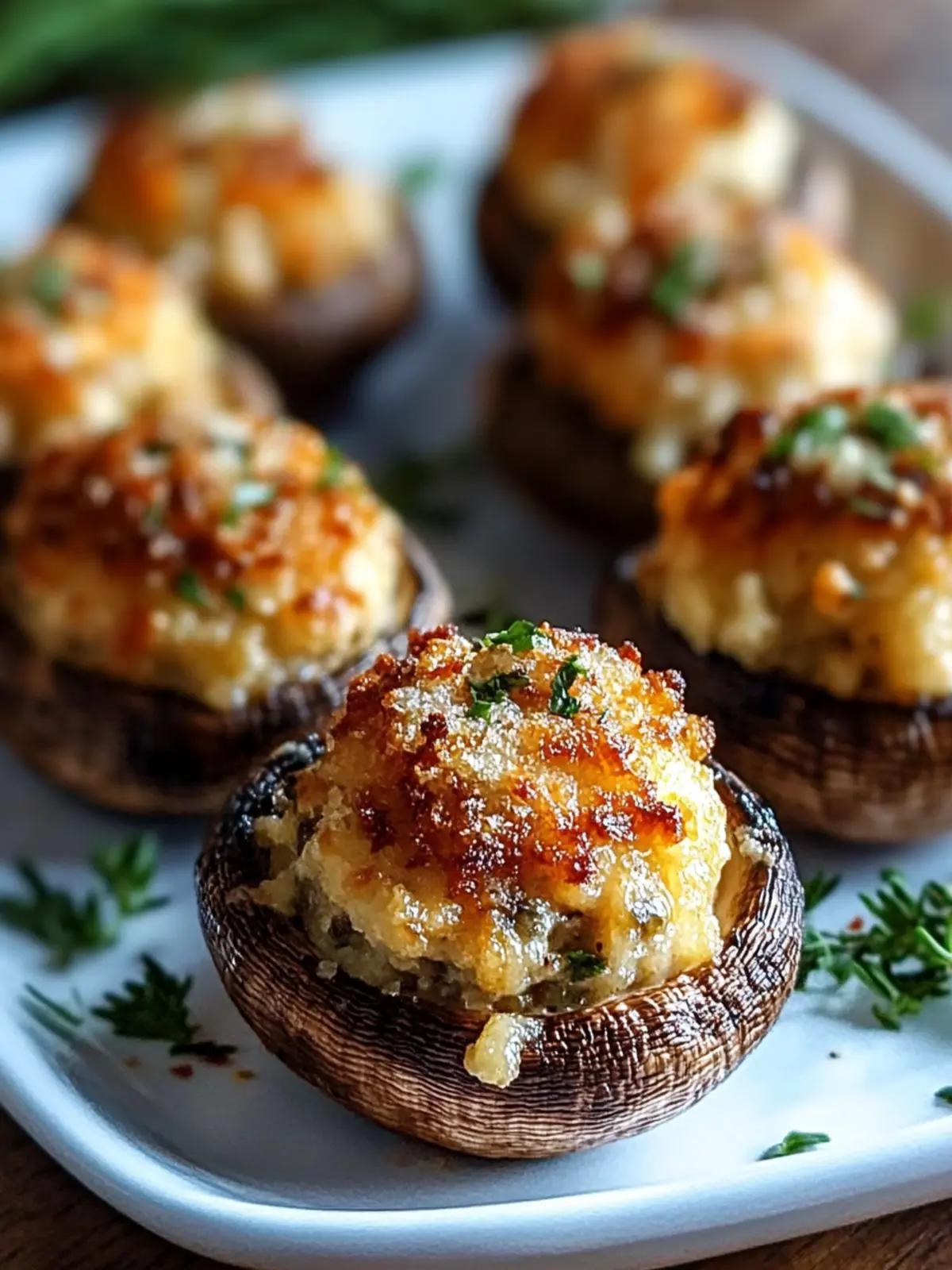 Gourmet Stuffed Mushrooms
