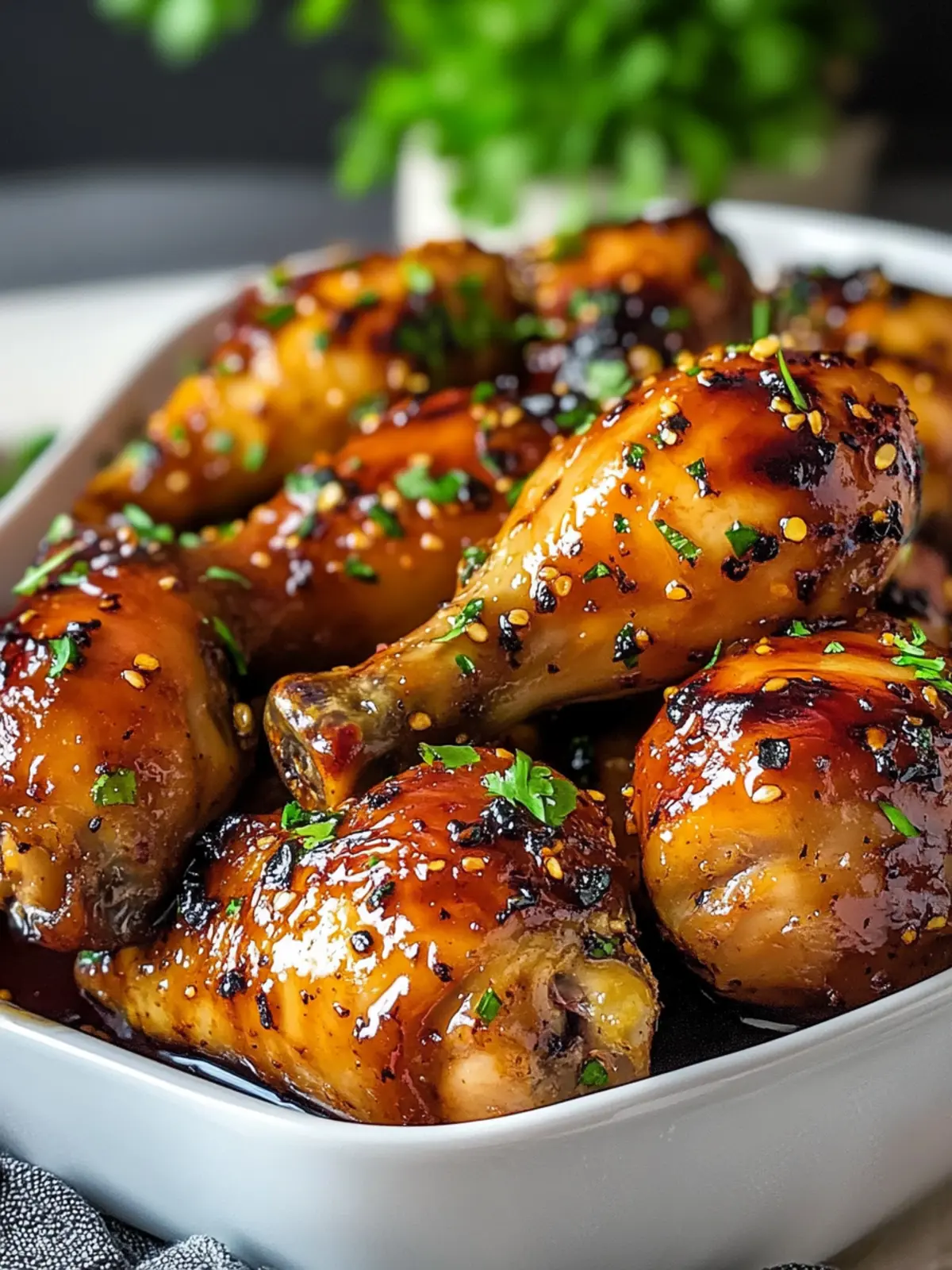 Baked Honey Garlic Chicken Drumsticks Recipe