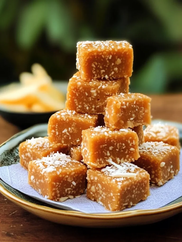 Dulce De Leche Coconut Burfi Recipe