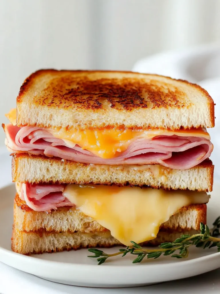 Grilled Ham and Cheese Sandwich