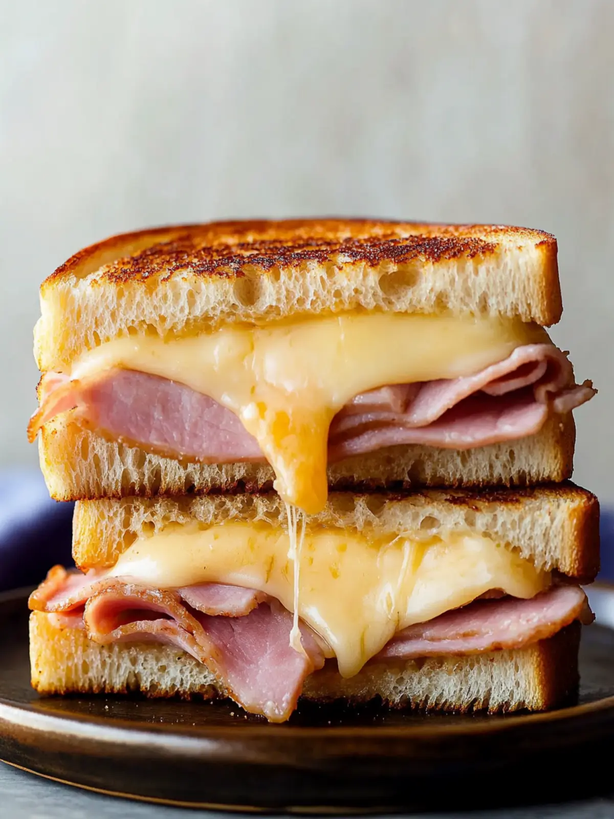 Grilled Ham and Cheese Sandwich
