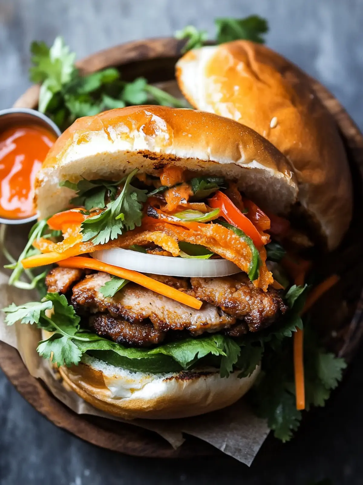 Pork Banh Mi Burger: A Fresh Twist on Your BBQ Favorites 2 Pork Banh Mi Burger