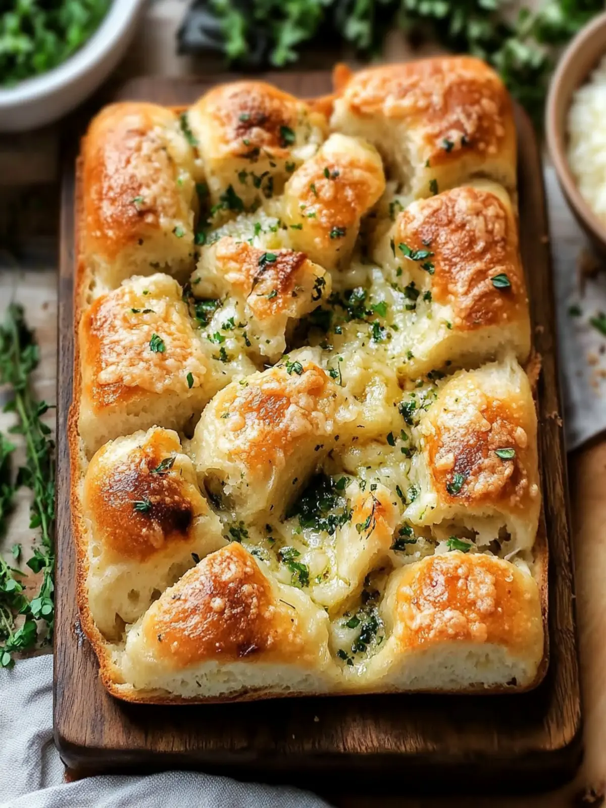 Pull Apart Garlic Bread