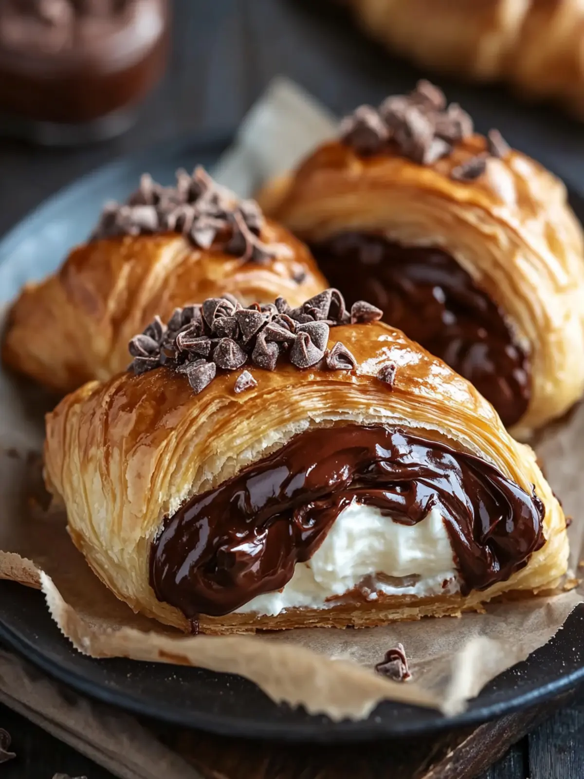 Chocolate Cream Cheese Danish