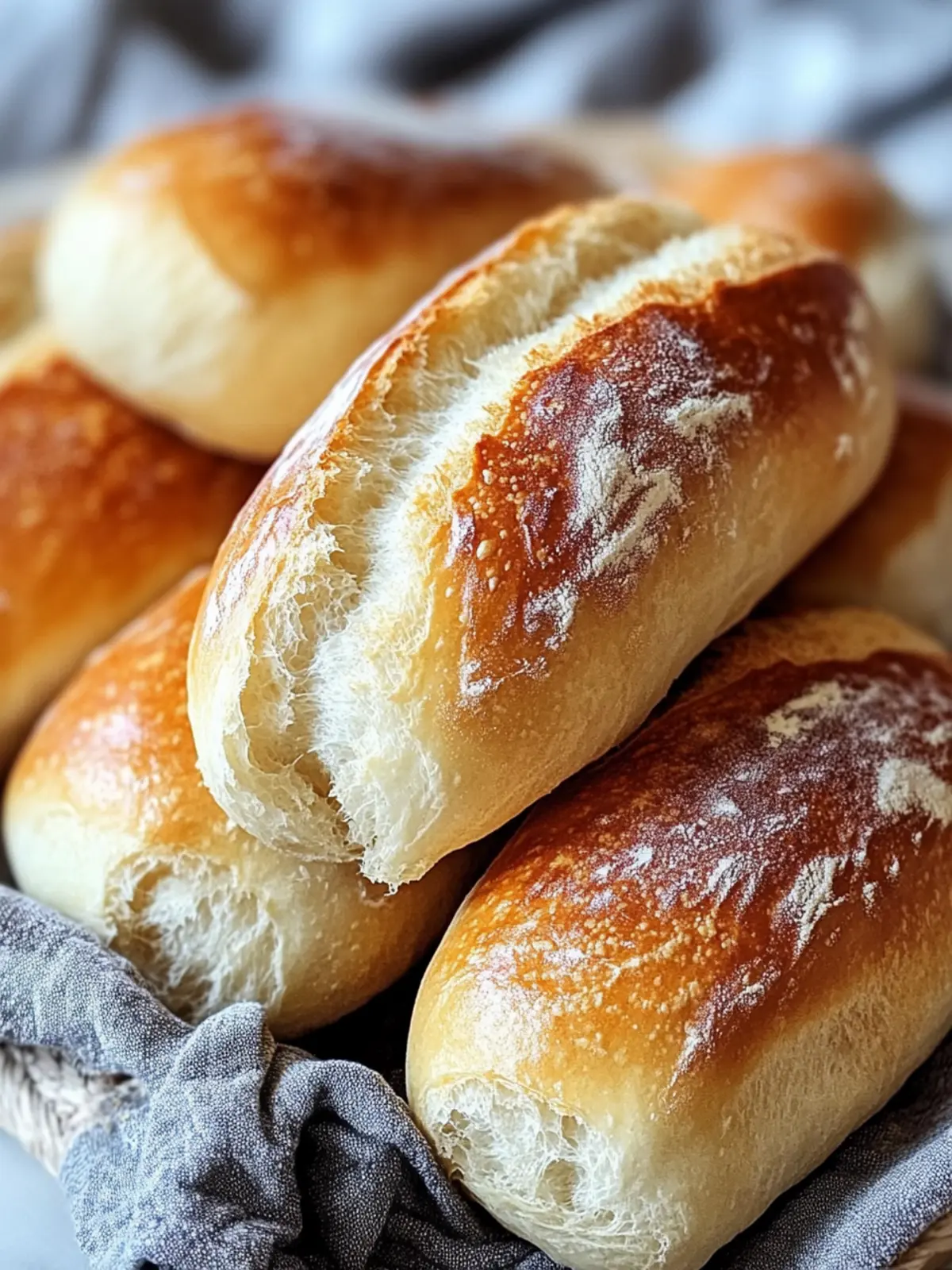 Crusty Chewy French Bread Rolls Artisan Perfection at Home: Perfectly Soft Inside
