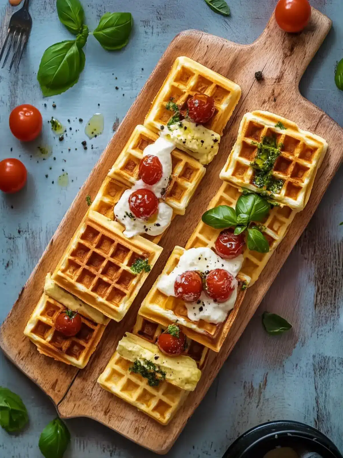 Antipasto di waffle